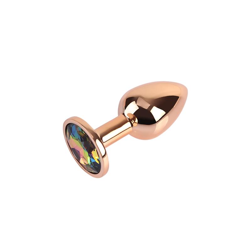 CHISA - ROSE GOLD GEM BUTT PLUG SIZE S