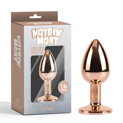 CHISA - ROSE GOLD GEM BUTT PLUG SIZE S