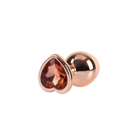 CHISA - ROSE GOLD HEART BUTT PLUG SIZE M