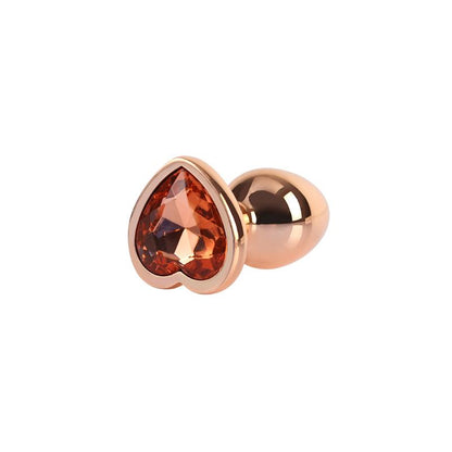 CHISA - ROSE GOLD HEART BUTT PLUG SIZE S