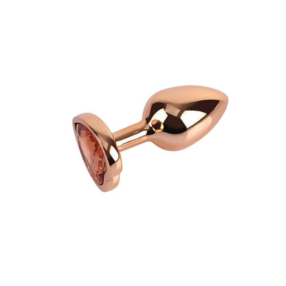 CHISA - ROSE GOLD HEART BUTT PLUG SIZE S