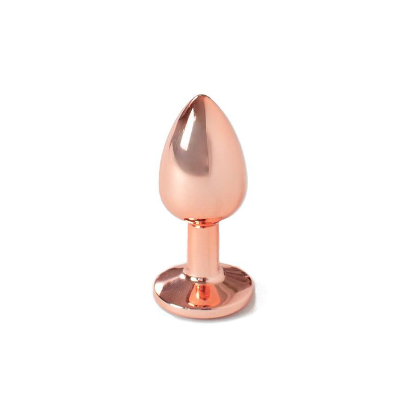 SECRET PLAY - ROSE GOLD  METAL BUTT PLUG SIZE S