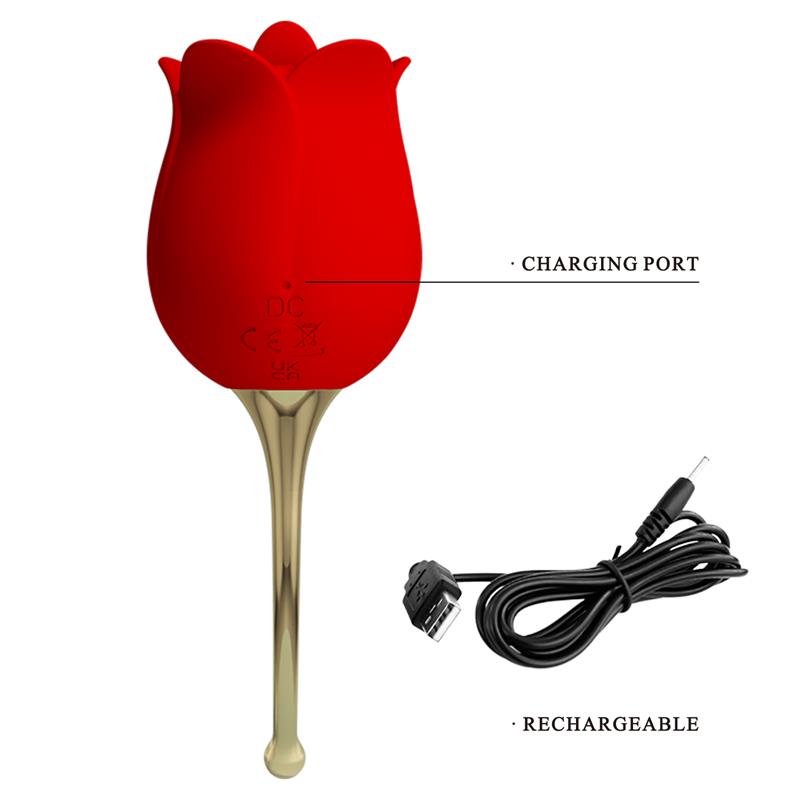 PRETTYLOVE - ROSE LOVER LICKING AND VIBRATING STIMULATOR