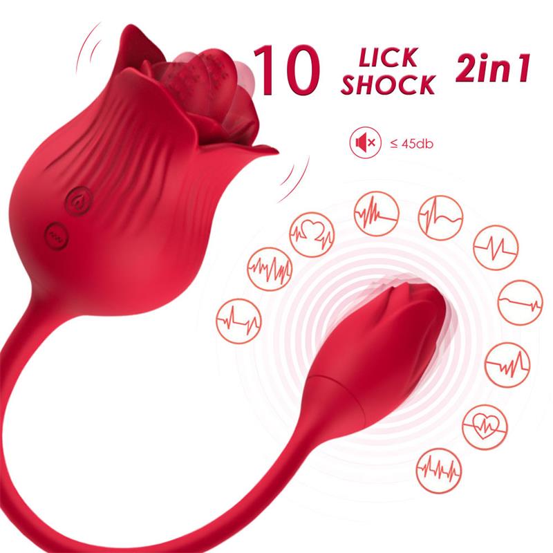 URBAN SKY - ROSE WITH LICKING AND VIBRATING EGG USB