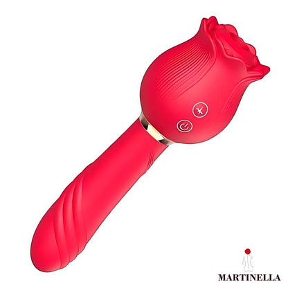 MARTINELLA - ROSE WITH SUCTION AND VIBE 2 IN 1