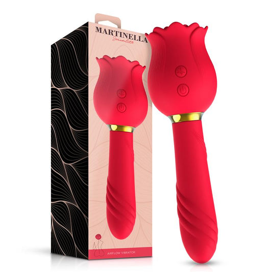 MARTINELLA - ROSE WITH SUCTION AND VIBE 2 IN 1