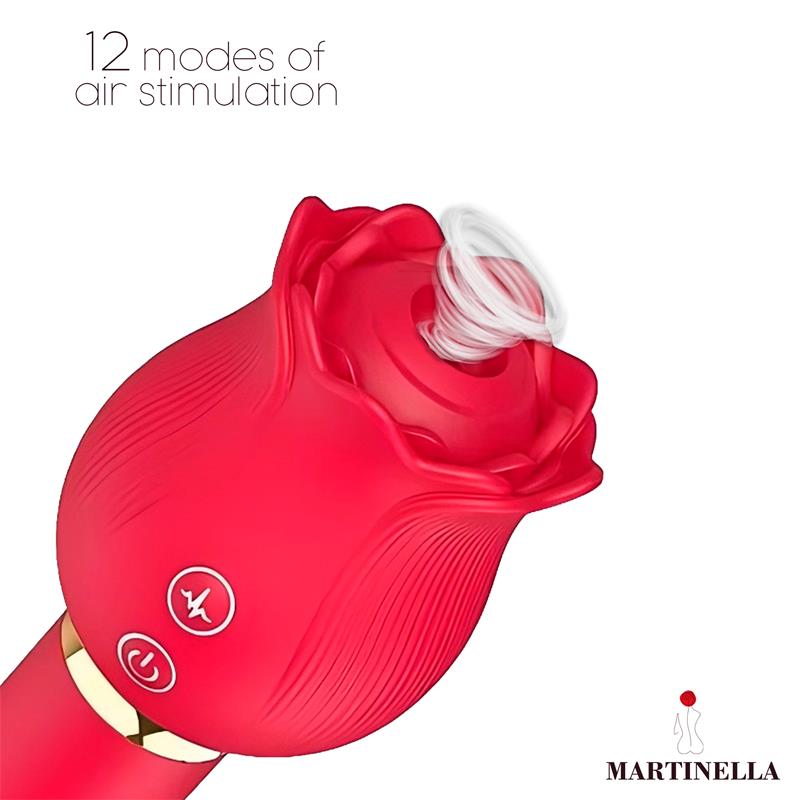 MARTINELLA - ROSE WITH SUCTION AND VIBE 2 IN 1