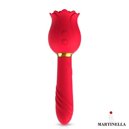 MARTINELLA - ROSE WITH SUCTION AND VIBE 2 IN 1