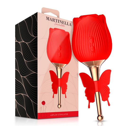 MARTINELLA - ROSE WITH SUCTION AND VIBRATING BUTTERFLY
