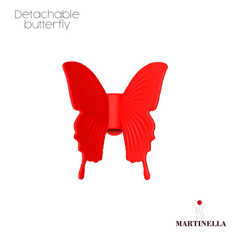 MARTINELLA - ROSE WITH SUCTION AND VIBRATING BUTTERFLY