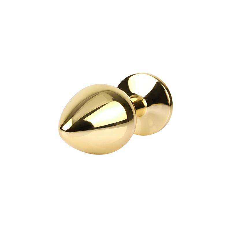 CHISA - ROSY GEM GOLDEN ANAL PLUG WITH JEWEL SIZE M