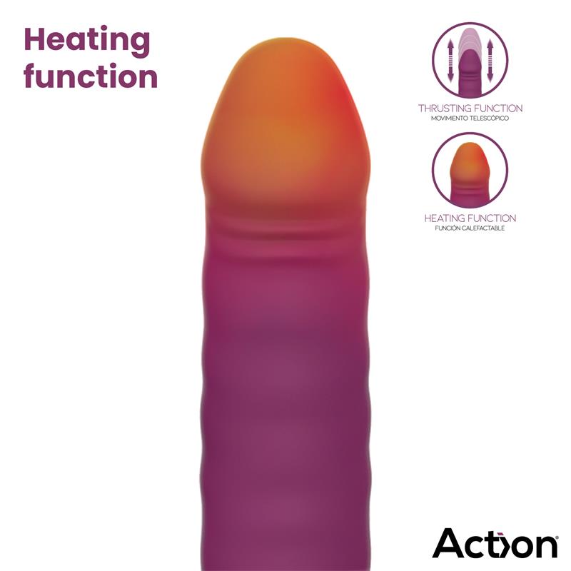 ACTION - ROXER HEATING, THRUSTING AND VIBRATING SEX MACHINE WITH REMOTE CONTROL