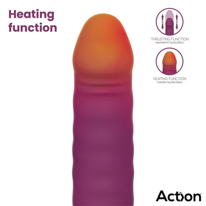 ACTION - ROXER HEATING, THRUSTING AND VIBRATING SEX MACHINE WITH REMOTE CONTROL