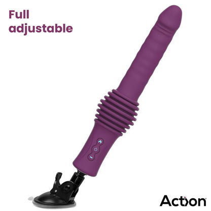 ACTION - ROXER HEATING, THRUSTING AND VIBRATING SEX MACHINE WITH REMOTE CONTROL