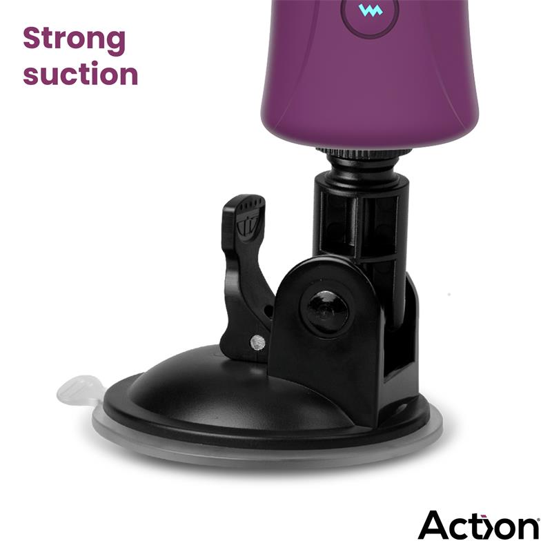 ACTION - ROXER HEATING, THRUSTING AND VIBRATING SEX MACHINE WITH REMOTE CONTROL