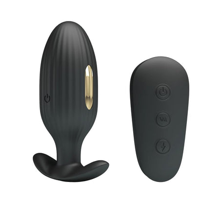PRETTYLOVE - ROYAL PLEASURE BUTT PLUG WITH ELECTRO STIMULATION USB