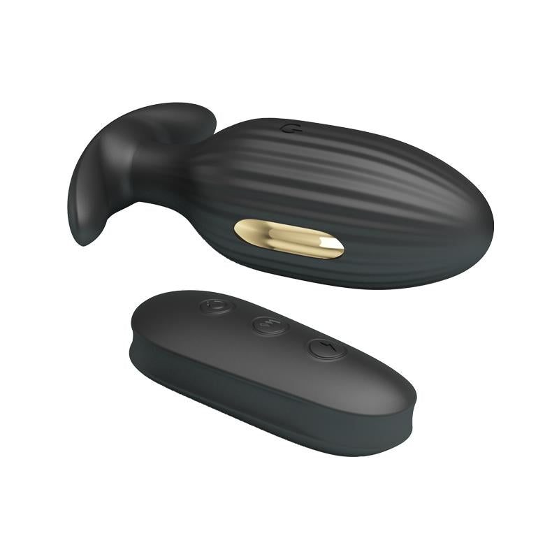 PRETTYLOVE - ROYAL PLEASURE BUTT PLUG WITH ELECTRO STIMULATION USB