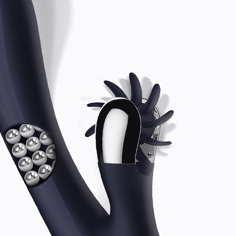 INTOYOU - ROYALSPACE VIBE WITH ROTATING TONGUES AND 360º INTERNAL BEADS BLUE