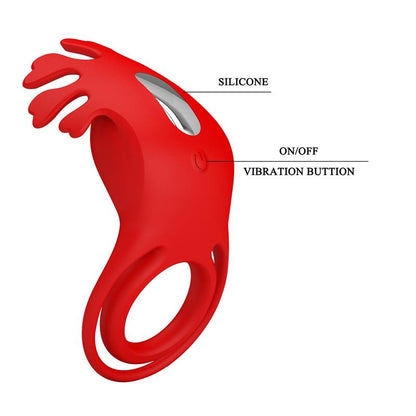 PRETTYLOVE - RUBEN VIBRATING PENIS RING USB