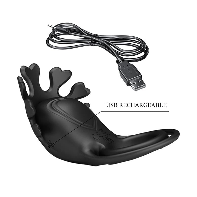 PRETTYLOVE - RUBEN VIBRATING PENIS RING USB