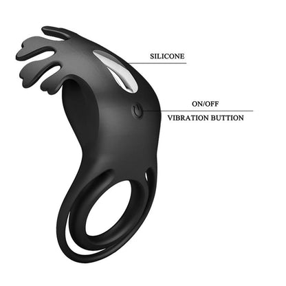 PRETTYLOVE - RUBEN VIBRATING PENIS RING USB
