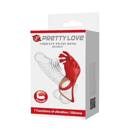 PRETTYLOVE - RUBEN VIBRATING PENIS RING USB