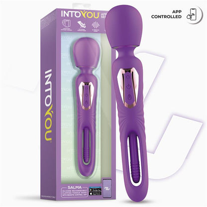 INTOYOU APP SERIES - SALMA WAND WITH FLIPPING TONGUE AND VIBRATION WITH APP