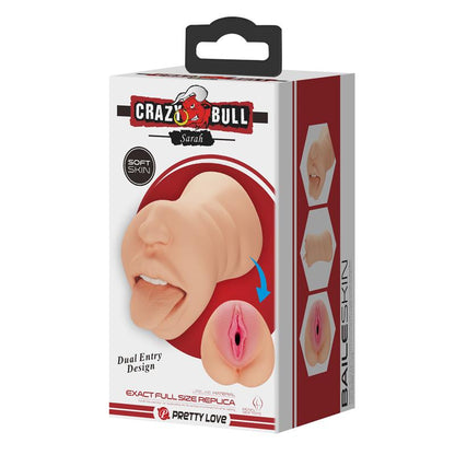 CRAZY BULL - SARAH MOUTH AND VAGINA MASTURBATOR
