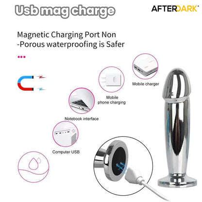 AFTERDARK - SARMY ANAL PLUG WITH VIBRATION MAGNETIC USB SIZE M