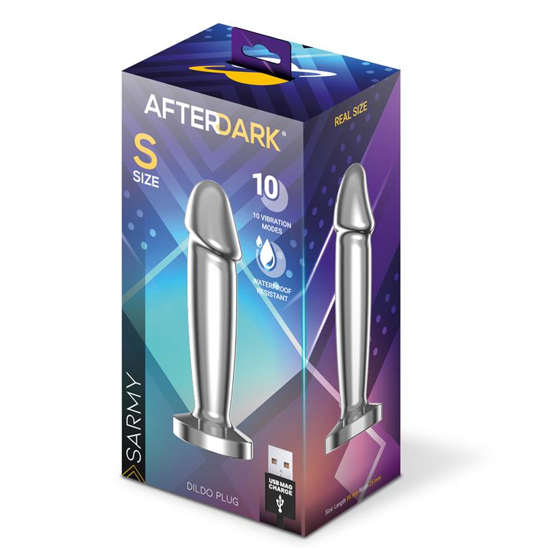 AFTERDARK - SARMY ANAL PLUG WITH VIBRATION MAGNETIC USB SIZE S
