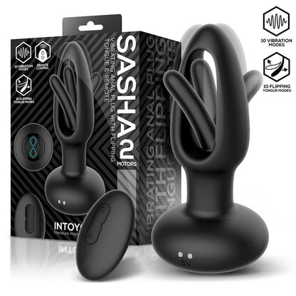 INTOYOU - SASHA VIBRATING PLUG WITH FLIPPING TONGUE AND REMOTE CONTROL