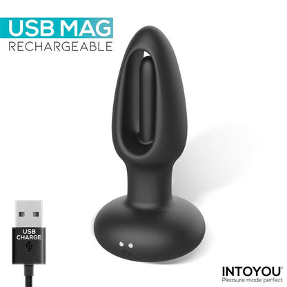 INTOYOU - SASHA VIBRATING PLUG WITH FLIPPING TONGUE AND REMOTE CONTROL