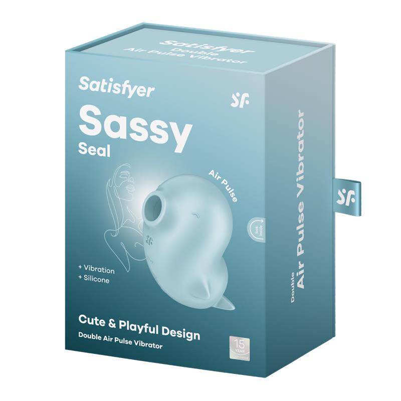 SATISFYER - SASSY SEAL CLIT SUCKER WITH VIBRATION