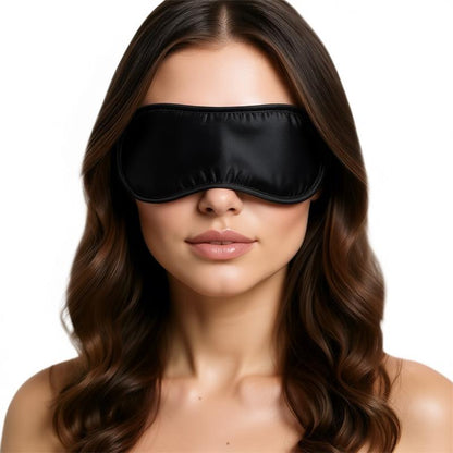 GAMME BDSM INTOYOU - MASQUE DE NUIT EN SATIN NOIR