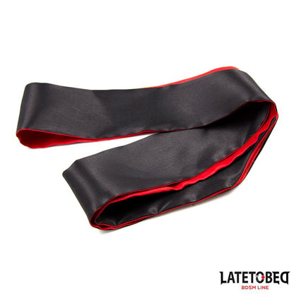 LATETOBED BDSM LINE - SATIN  BLINDFOLD RED AND BLACK