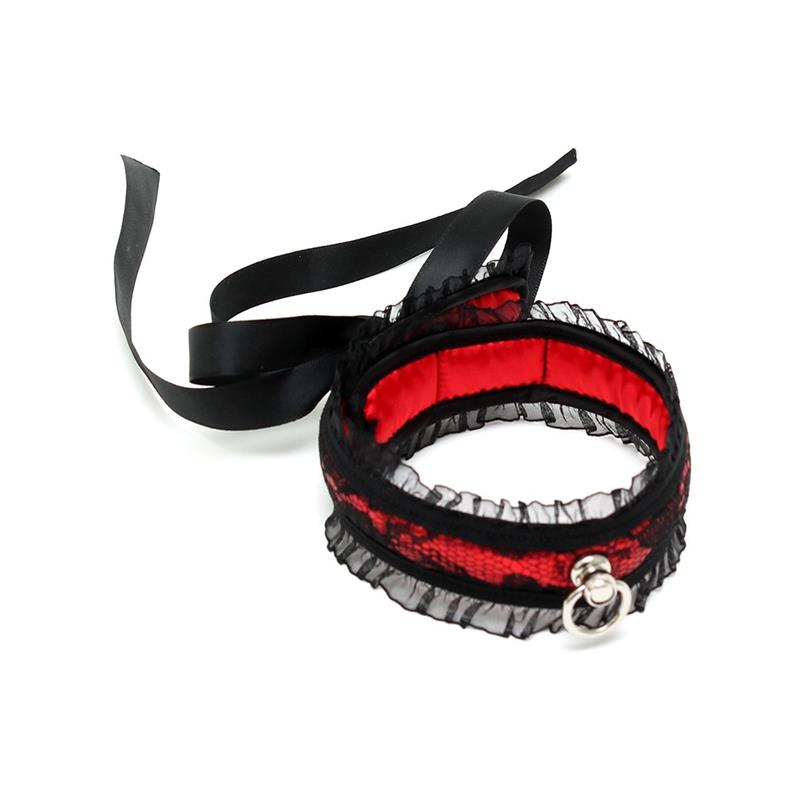 BONDAGE PLAY - SATIN LOOK COLLAR