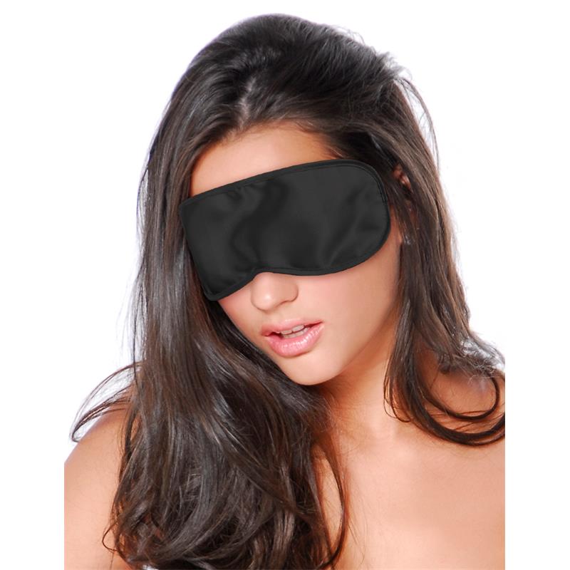 FETISH FANTASY SERIES - SATIN LOVE MASK BLACK