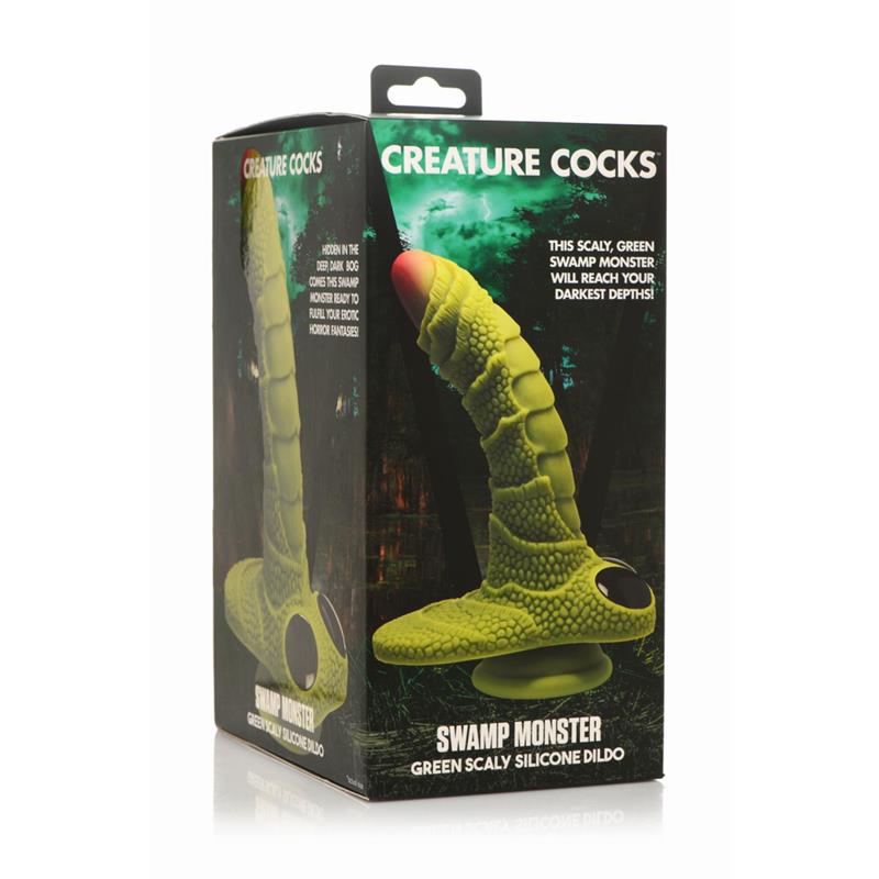CREATURE COCKS - SCALED SWAMP MONSTER DILDO 9.4