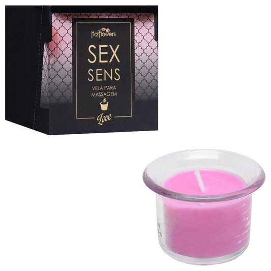 HOT FLOWERS - SCENTED MASSAGE CANDLE LOVE