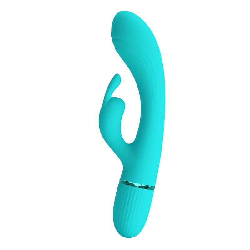 PRETTYLOVE - SCOCCO RABBIT VIBRATOR TURQUOISE