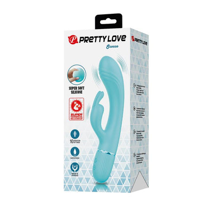 PRETTYLOVE - SCOCCO RABBIT VIBRATOR TURQUOISE