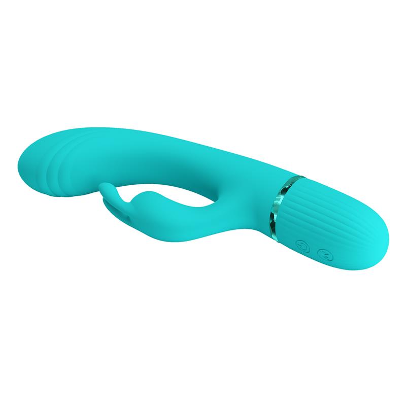 PRETTYLOVE - SCOCCO RABBIT VIBRATOR TURQUOISE