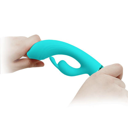 PRETTYLOVE - SCOCCO RABBIT VIBRATOR TURQUOISE