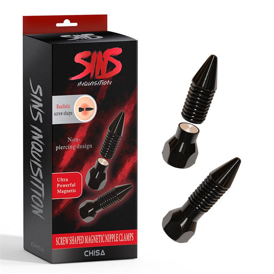 CHISA - SCREW SHAPED MAGNETIC NIPPLE CLAMPS