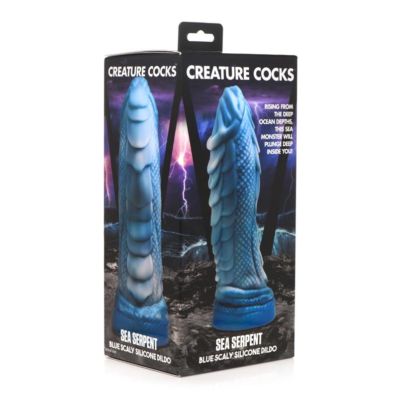 CREATURE COCKS - SEA SERPENT SCALY DILDO SNAKE