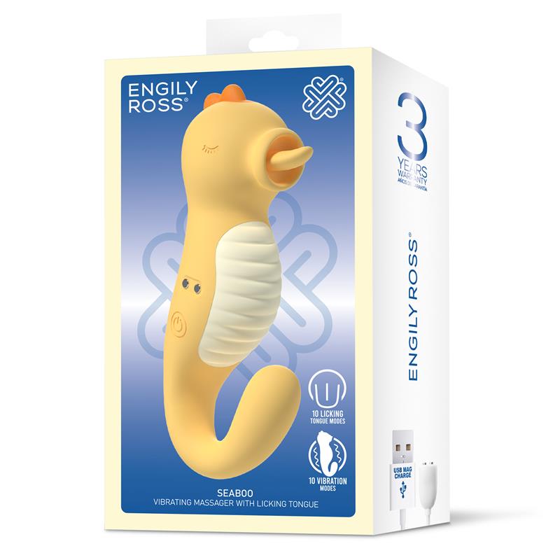ENGILY ROSS - SEABOO MASSAGER WITH VIBRATION AND LICKING TONGUE