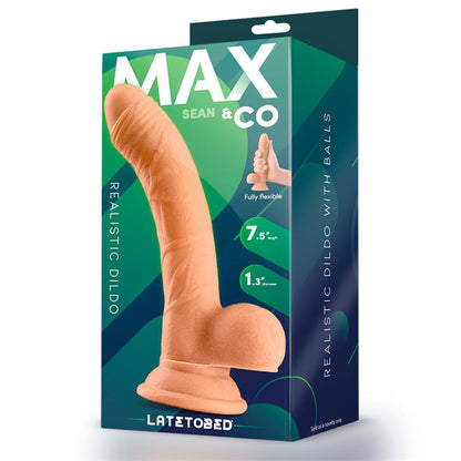 MAX & CO - SEAN REALISTIC DILDOWITH TESTICLES 7.5 FLESH