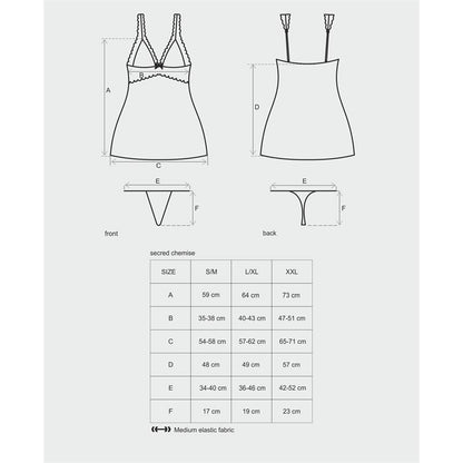 OBSESSIVE - SECRED CHEMISE AND THONG