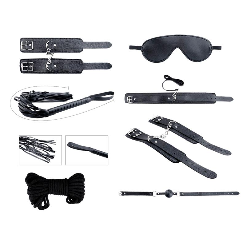 ALIVE - SECRET DESIRES BLACK 8 PIECES BDSM