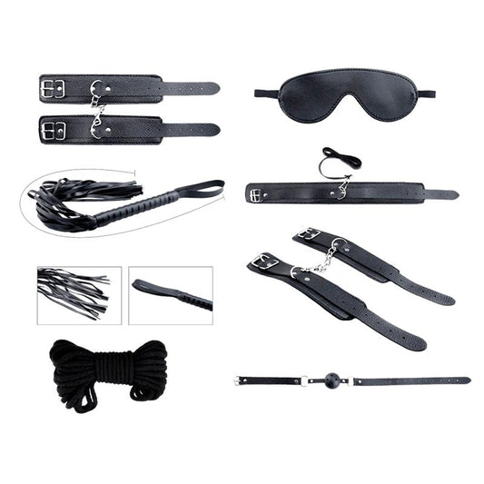 ALIVE - SECRET DESIRES BLACK 8 PIECES BDSM